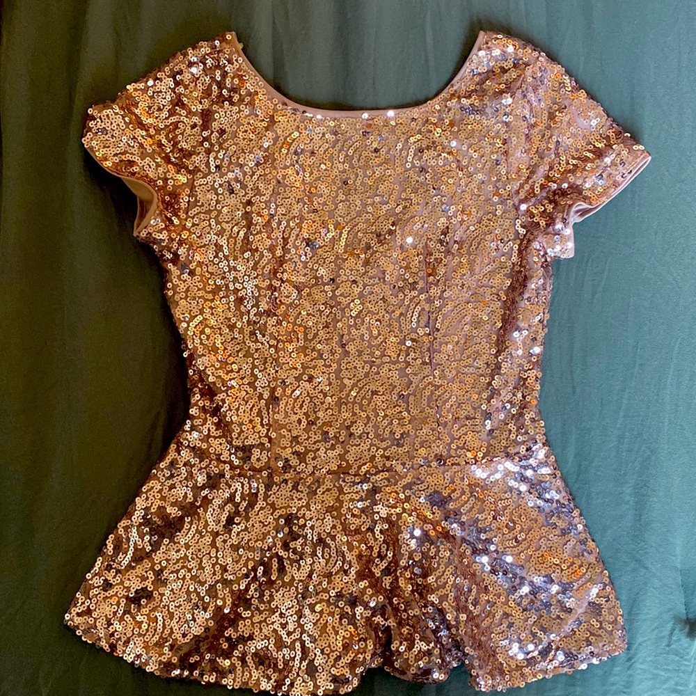 Gold Sequin Party Top